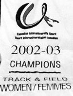 2003 and 2004 Huskie Womens Track and Field